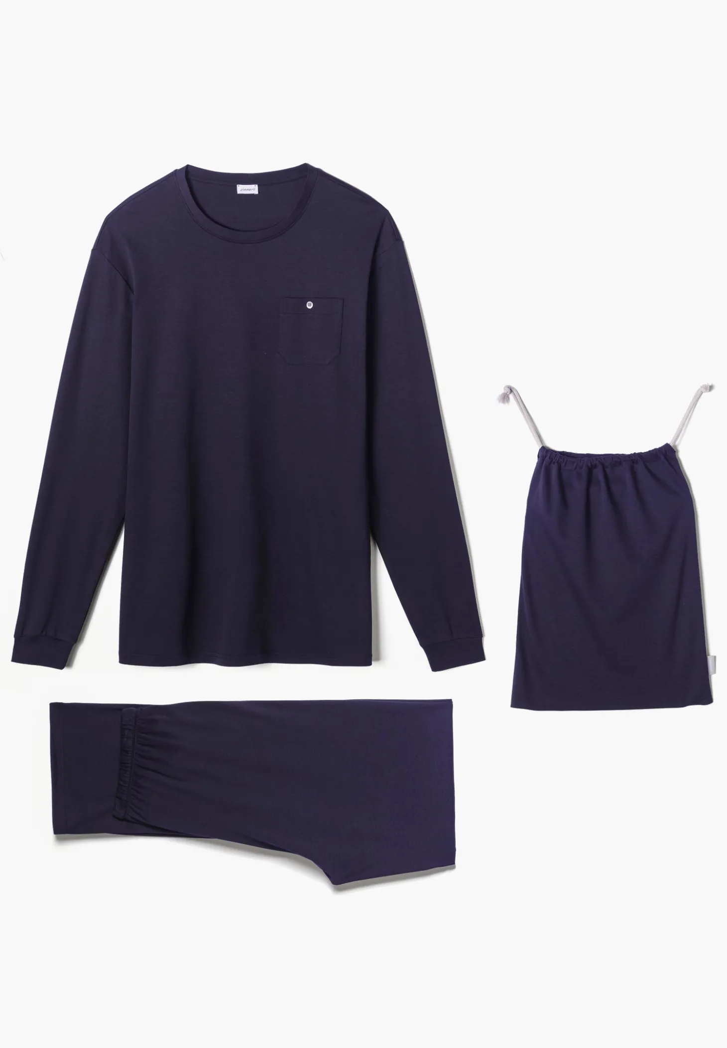 Femme Zimmerli Swiss Traveller SetManches longues - navy