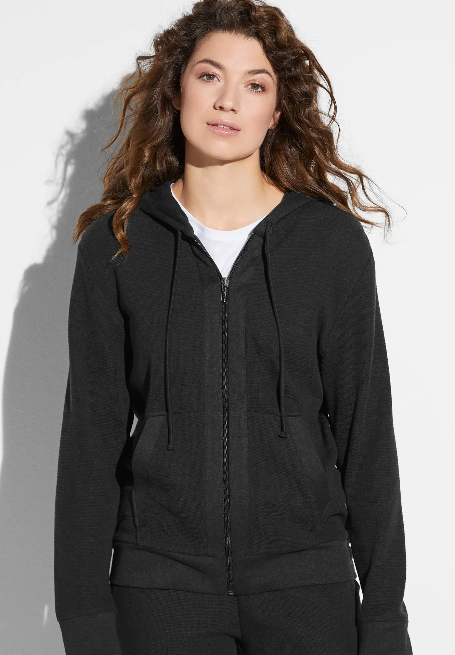 Femme Zimmerli Winter LoungeVeston - nearly black