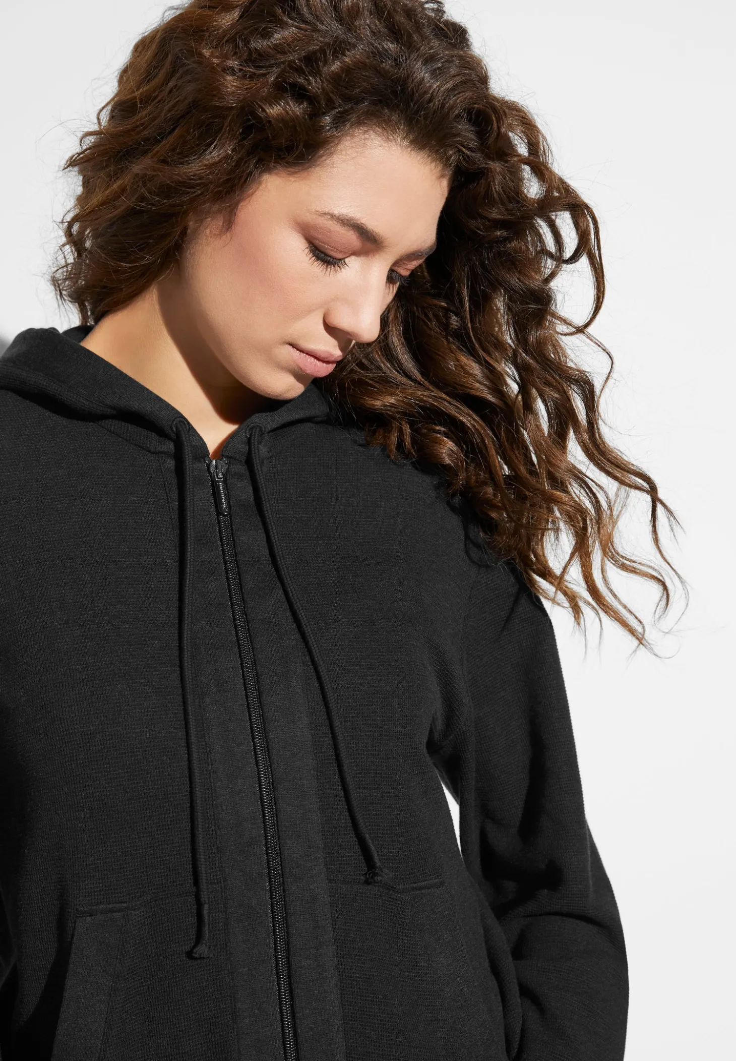 Femme Zimmerli Winter LoungeVeston - nearly black