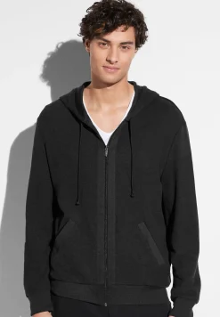 Homme Zimmerli Winter LoungeVeston - nearly black