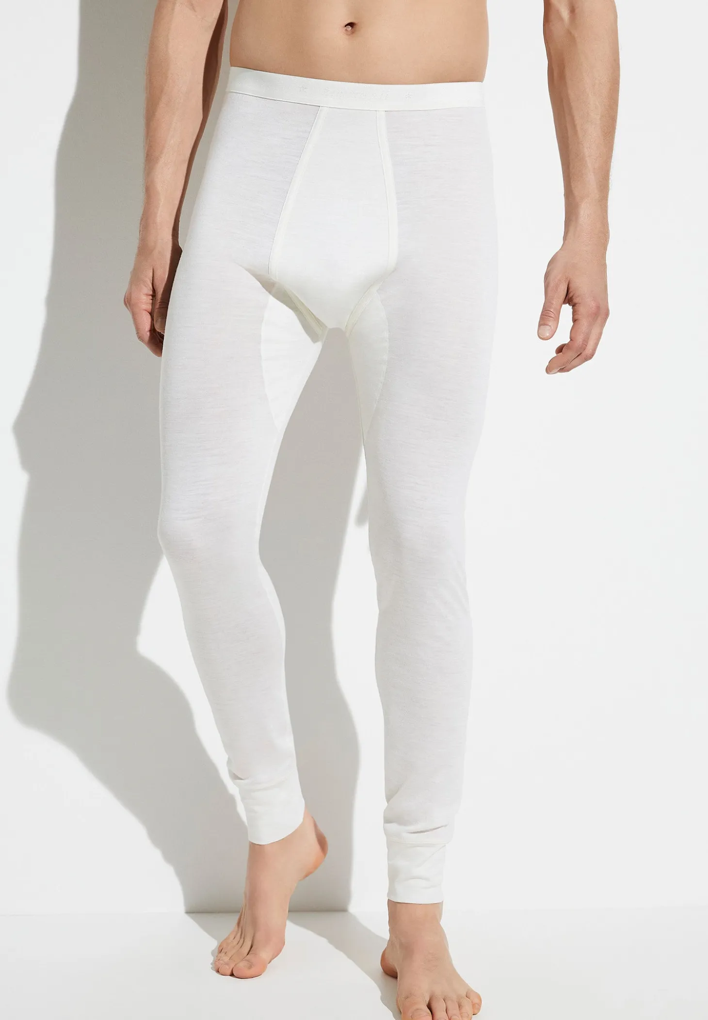 Homme Zimmerli Wool & SilkCaleçon longues - écru