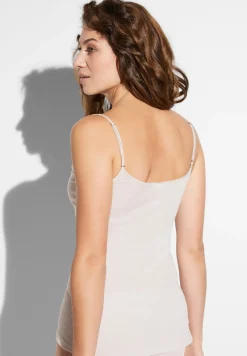 Femme Zimmerli Wool & SilkCaraco fines bretelles - dove