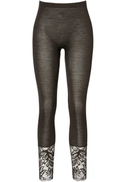 Femme Zimmerli Wool & SilkLeggings - black olive