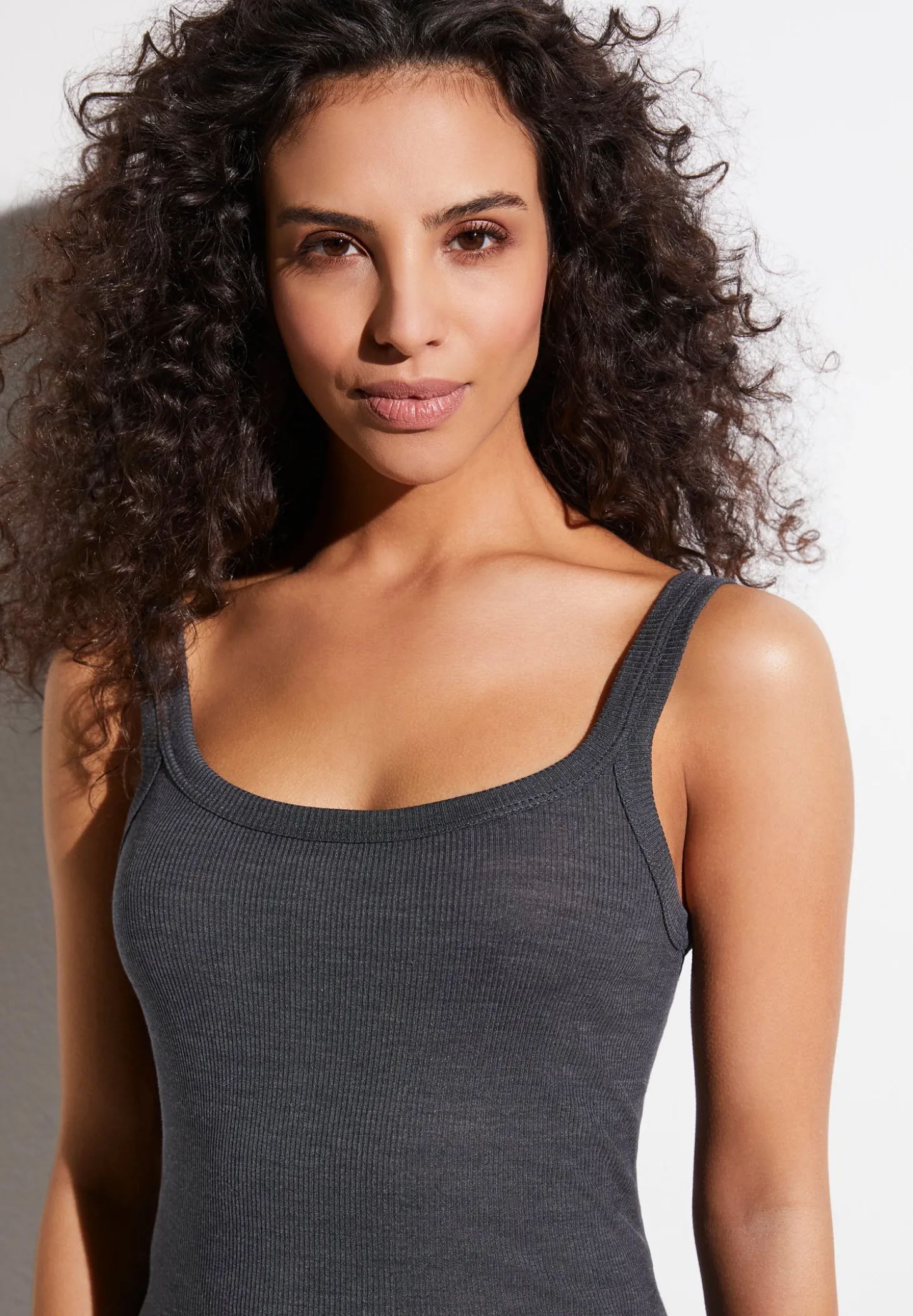 Femme Zimmerli Wool & SilkTop - anthrazit