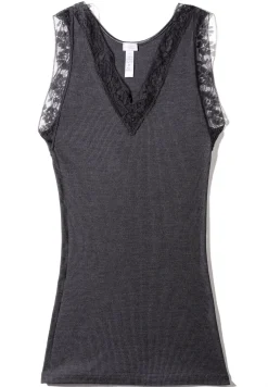 Femme Zimmerli Wool & SilkTop - anthrazit
