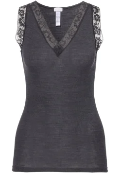 Femme Zimmerli Wool & SilkTop - anthrazit