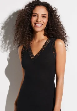 Femme Zimmerli Wool & SilkTop - black