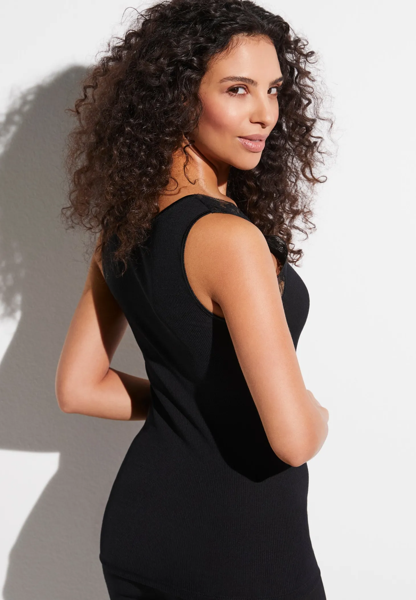 Femme Zimmerli Wool & SilkTop - black
