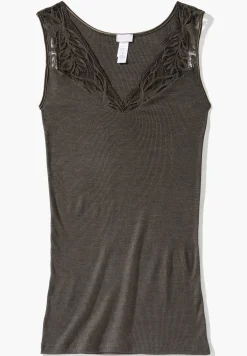 Femme Zimmerli Wool & SilkTop - black olive