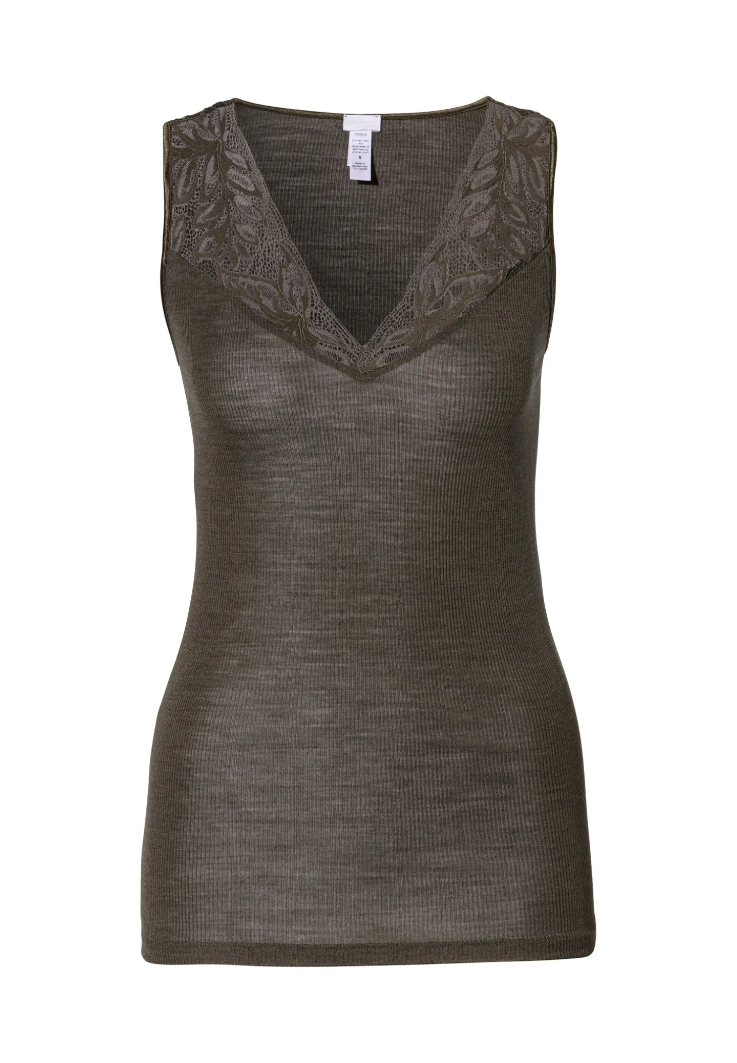 Femme Zimmerli Wool & SilkTop - black olive