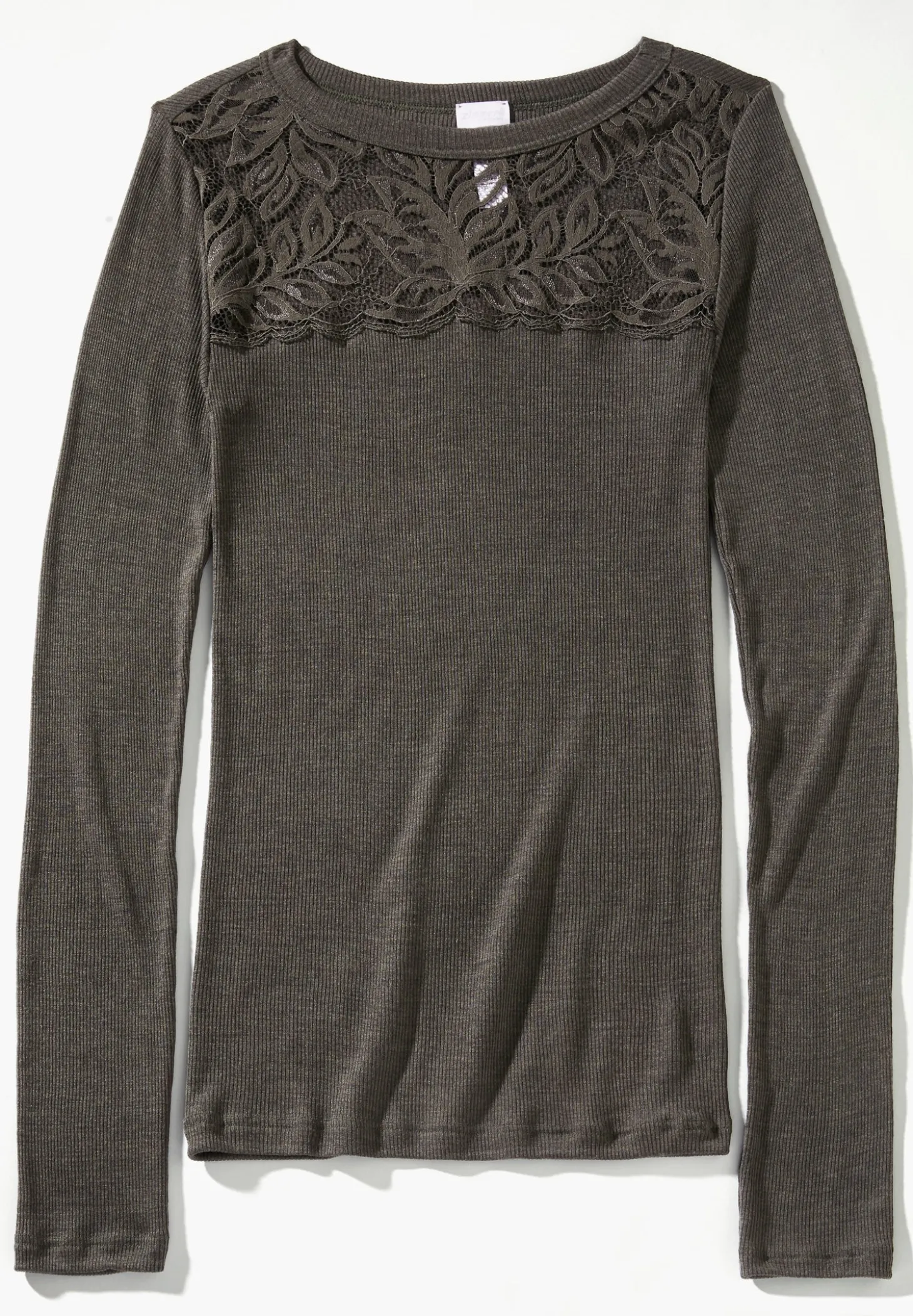 Femme Zimmerli Wool & SilkT-Shirt langarm - black olive