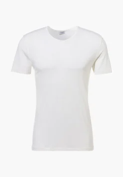 Homme Zimmerli Wool & SilkT-Shirt à manches courtes - écru