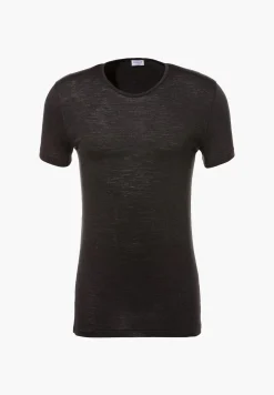 Homme Zimmerli Wool & SilkT-Shirt à manches courtes - charcoal