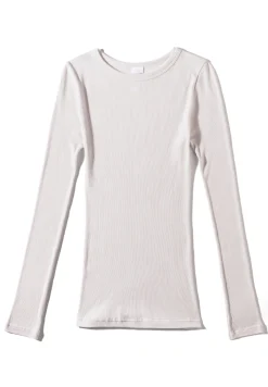 Femme Zimmerli Wool & SilkT-Shirt à manches longues - dove
