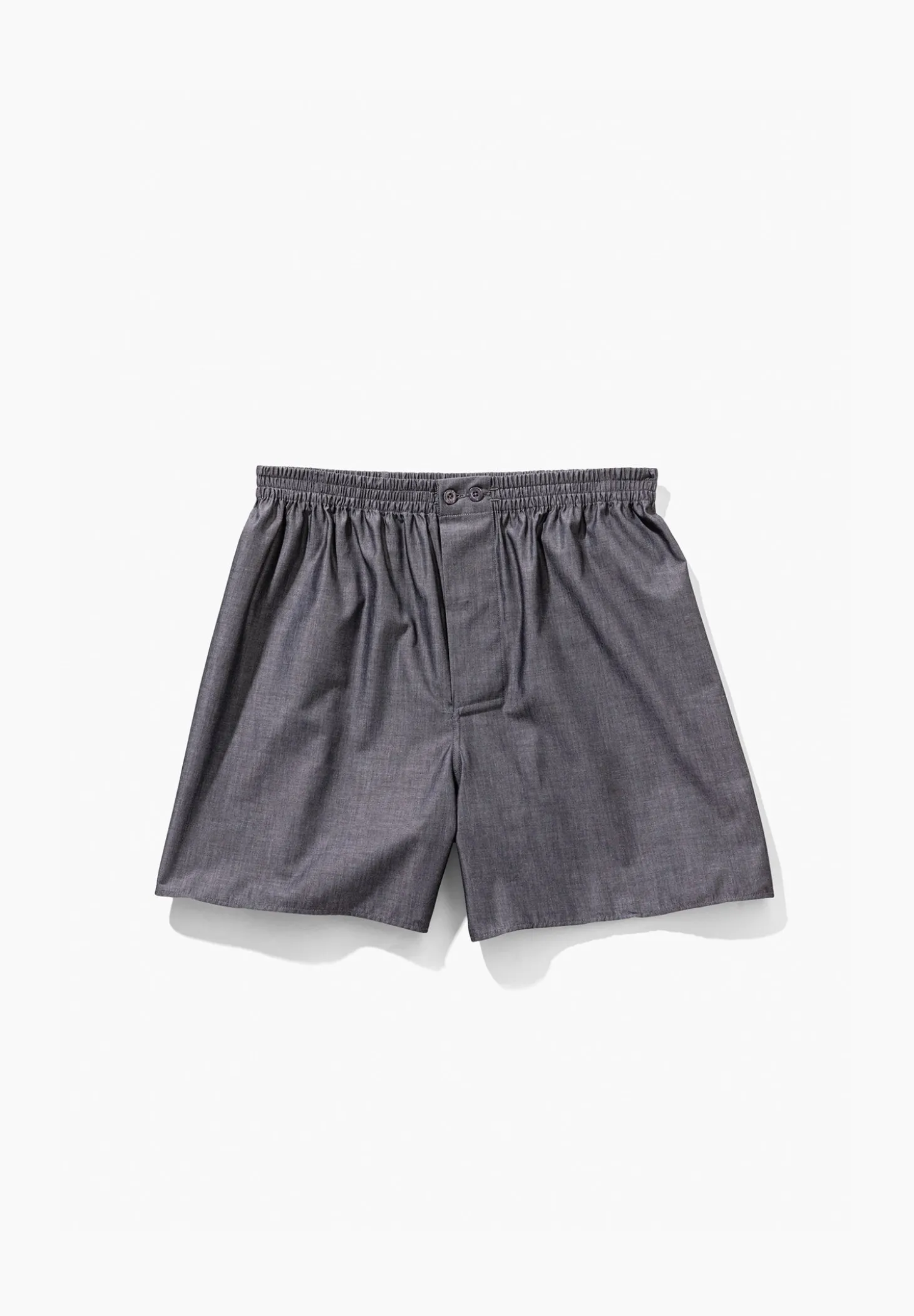 Homme Zimmerli Woven NightwearBoxer Shorts - dark grey mélange
