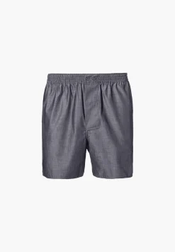 Homme Zimmerli Woven NightwearBoxer Shorts - dark grey mélange