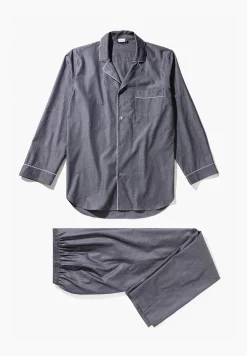 Homme Zimmerli Woven NightwearPyjama longues - dark grey mélange